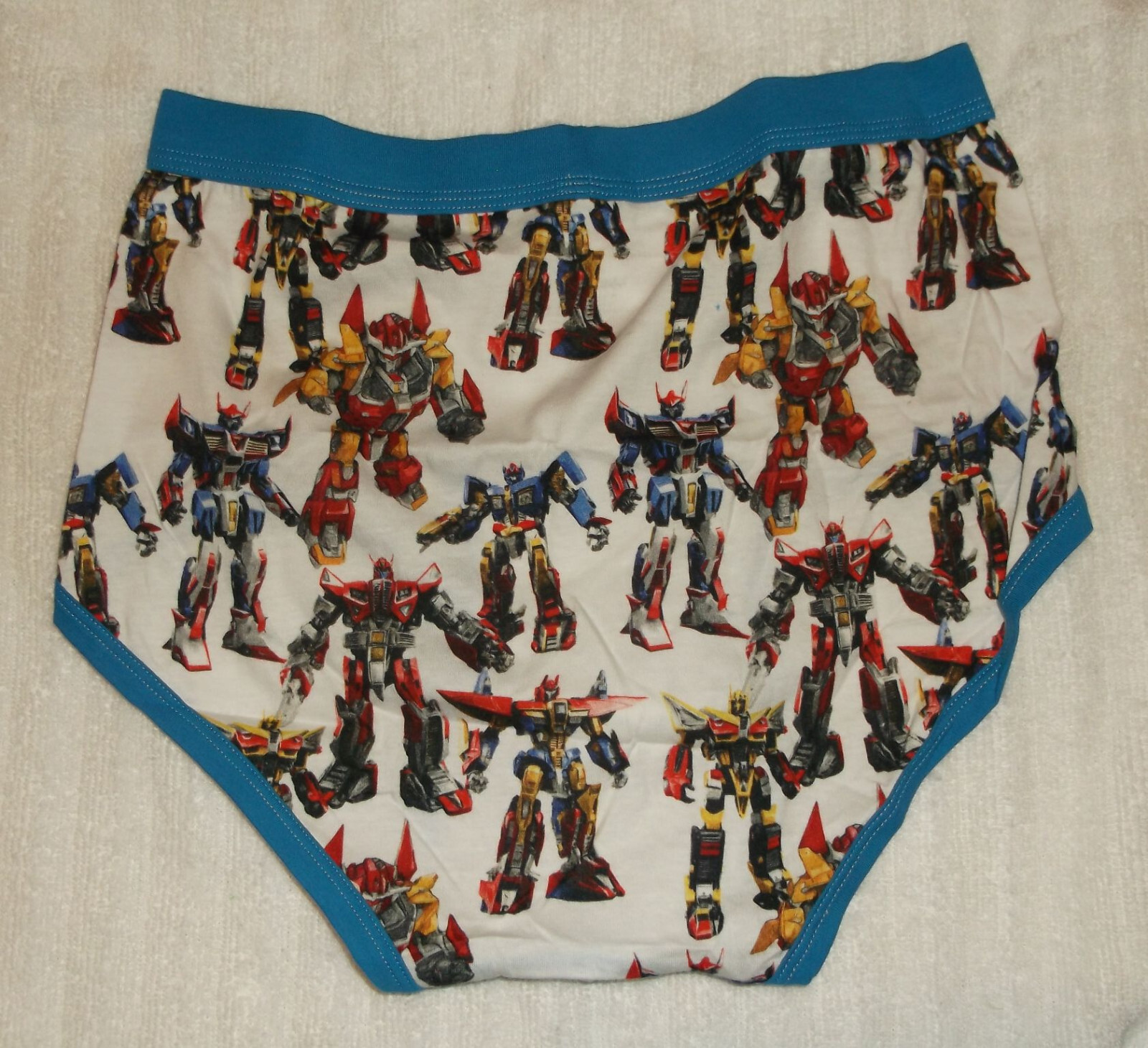 Men's Pattern / Cartoon / Colored Waistband Adult Briefs Underwear S, M, L