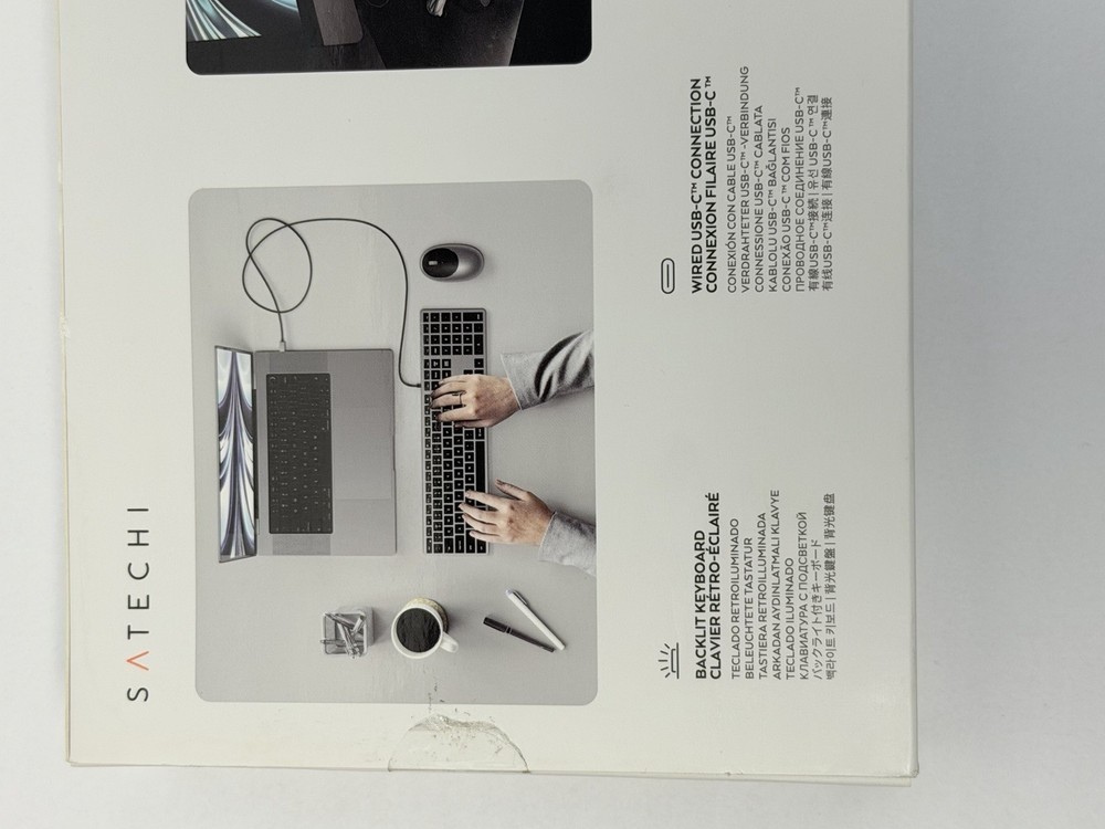 Satechi Slim W3 Wired Backlit Keyboard W Numeric Pad for MAC