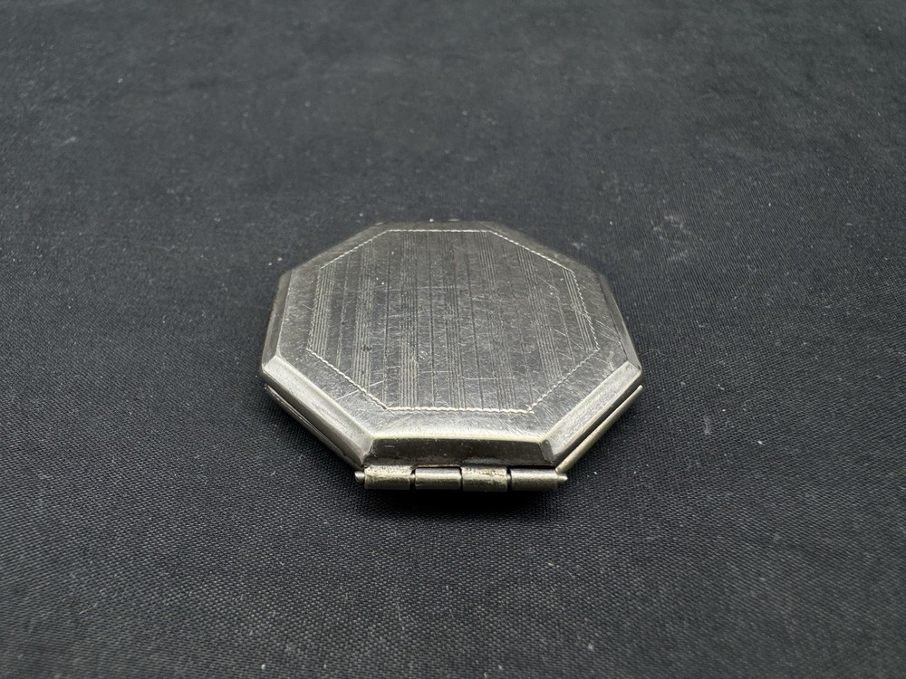 Antique Octogen Silver Tone Locket