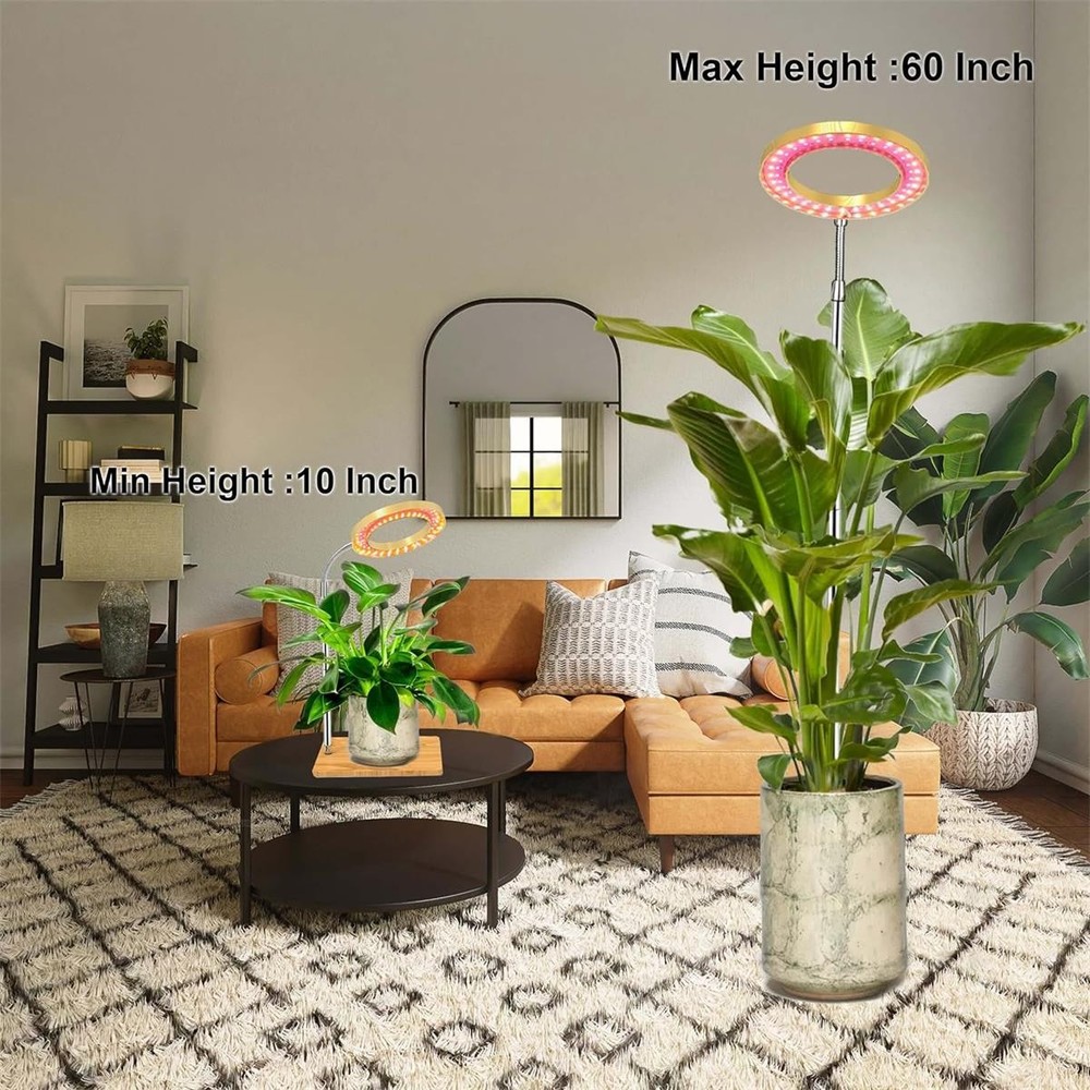 Grow Light Plants Full Spectrum LED Plant Light Adjustable Automatic Timer US