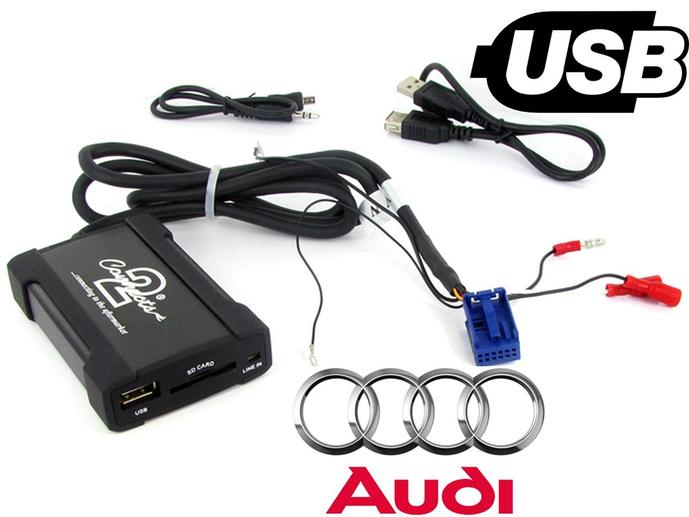CTAADUSB004 Audi A2 USB adaptor interface car AUX SD input MP3 jack 2003 onwards
