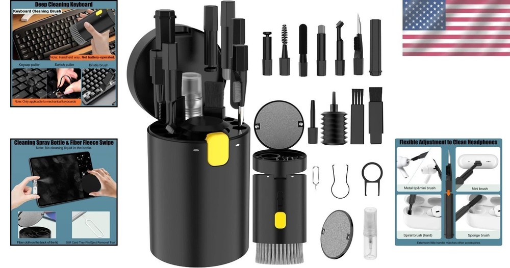 Electronic Cleaner Kit - 20 Tools for Deep Cleaning Laptops & Devices