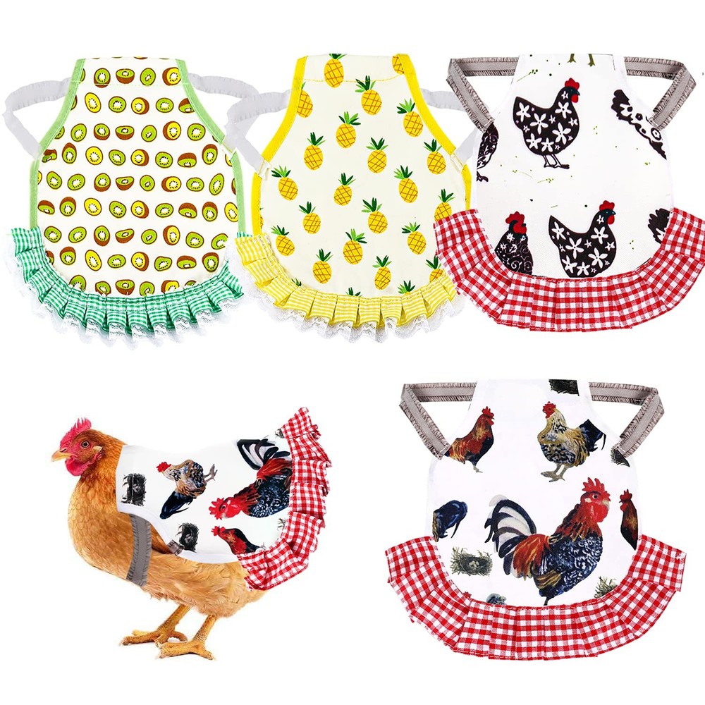 Chicken Saddle Protector 4 Pack Hen Apron Feather Guard Poultry Gear