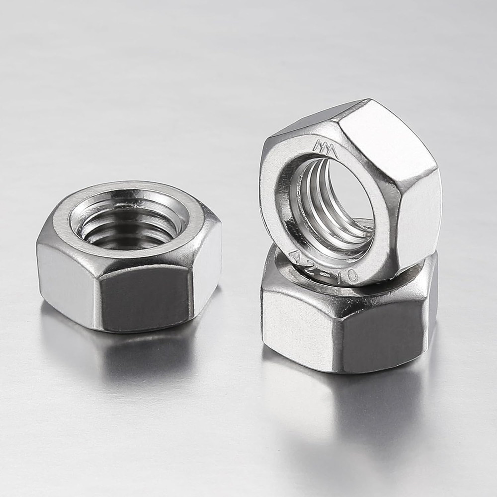 8#32 304 Stainless Steel Hex-Nuts (200pcs)