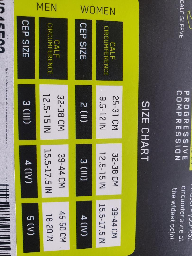 CEP Compression Calf Sleeves 2.0 - 3.0 Womens CHOOSE Size color running athletic