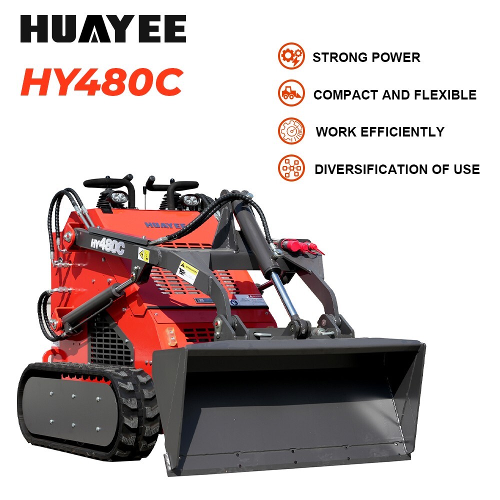 HUAYEE Mini Skid Steer Loader with EPA 23HP Engine, Free Shipping