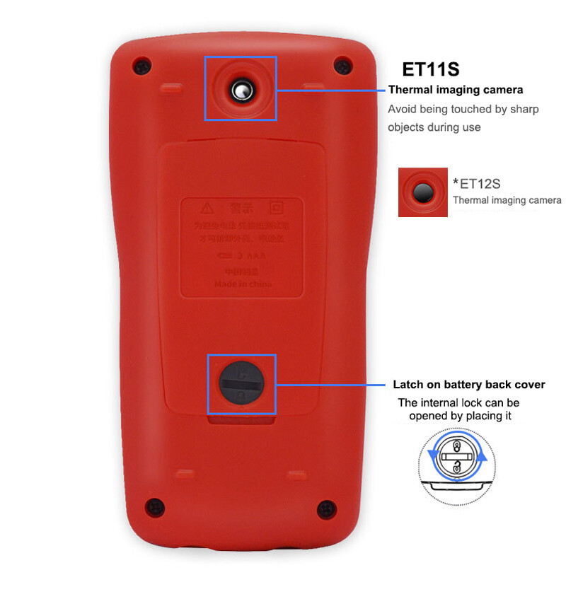 Thermal Imager Multimeter 2 In1 24*32 Digital Touch Screen Voltmeter USB Interf