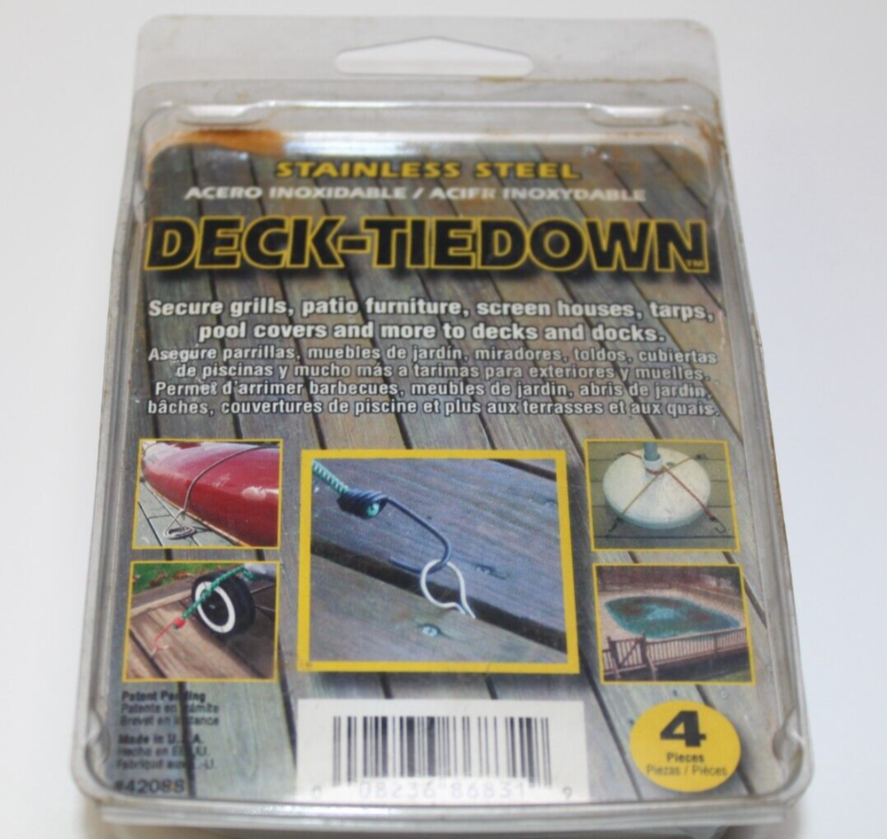 Stainless Steel Deck-Tiedown 4 Pcs