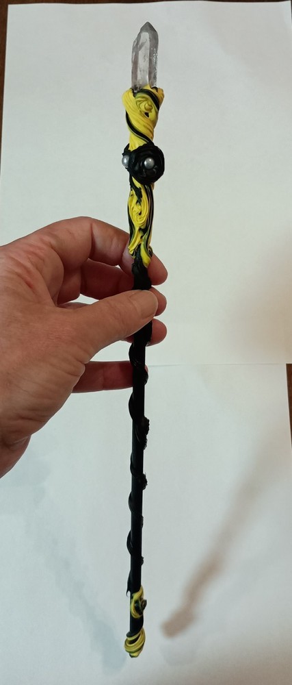 Magic Elestial Quartz Crystal Wand