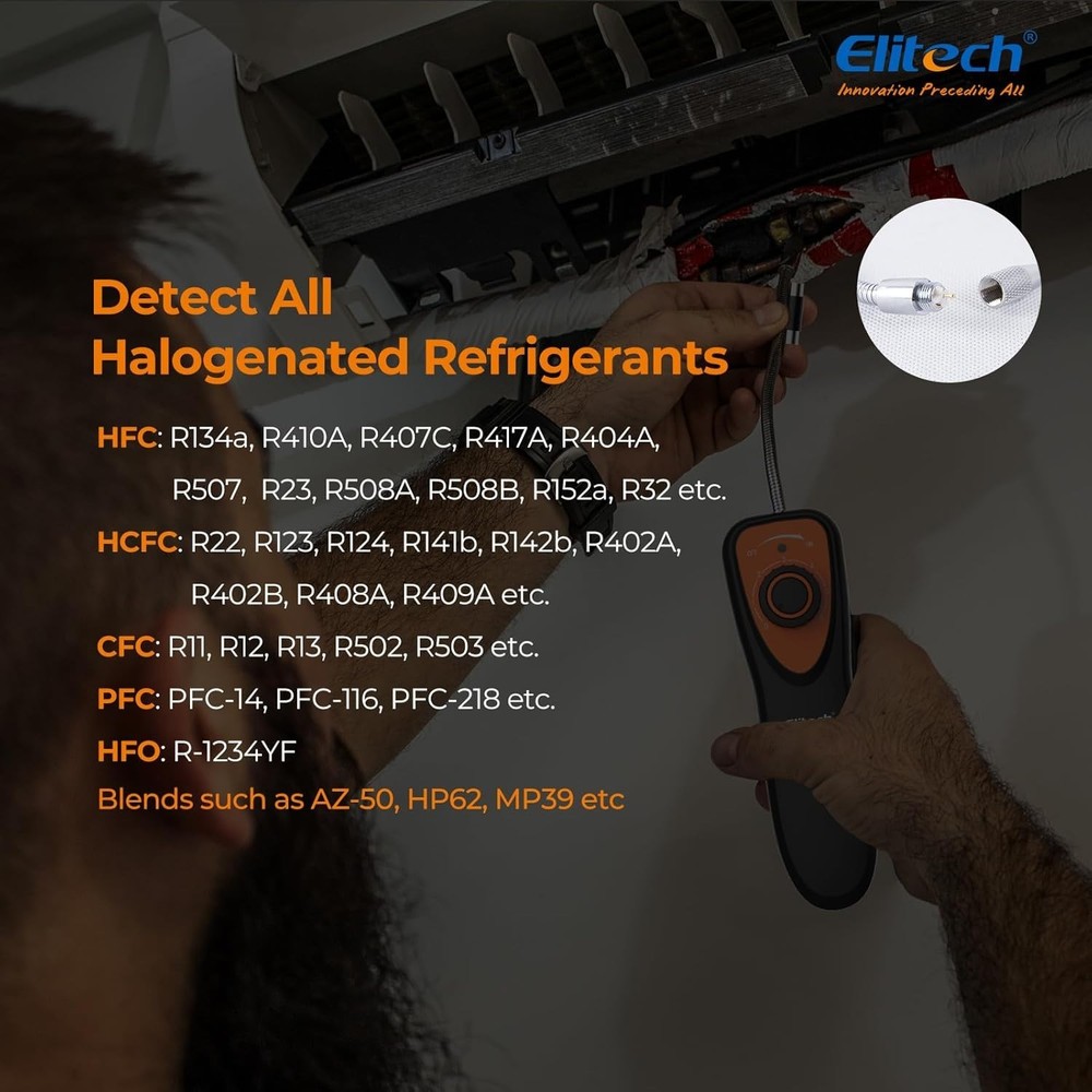 Battery-Powered CLD-100 Refrigerant Leak Detector - Instant Leak Detection