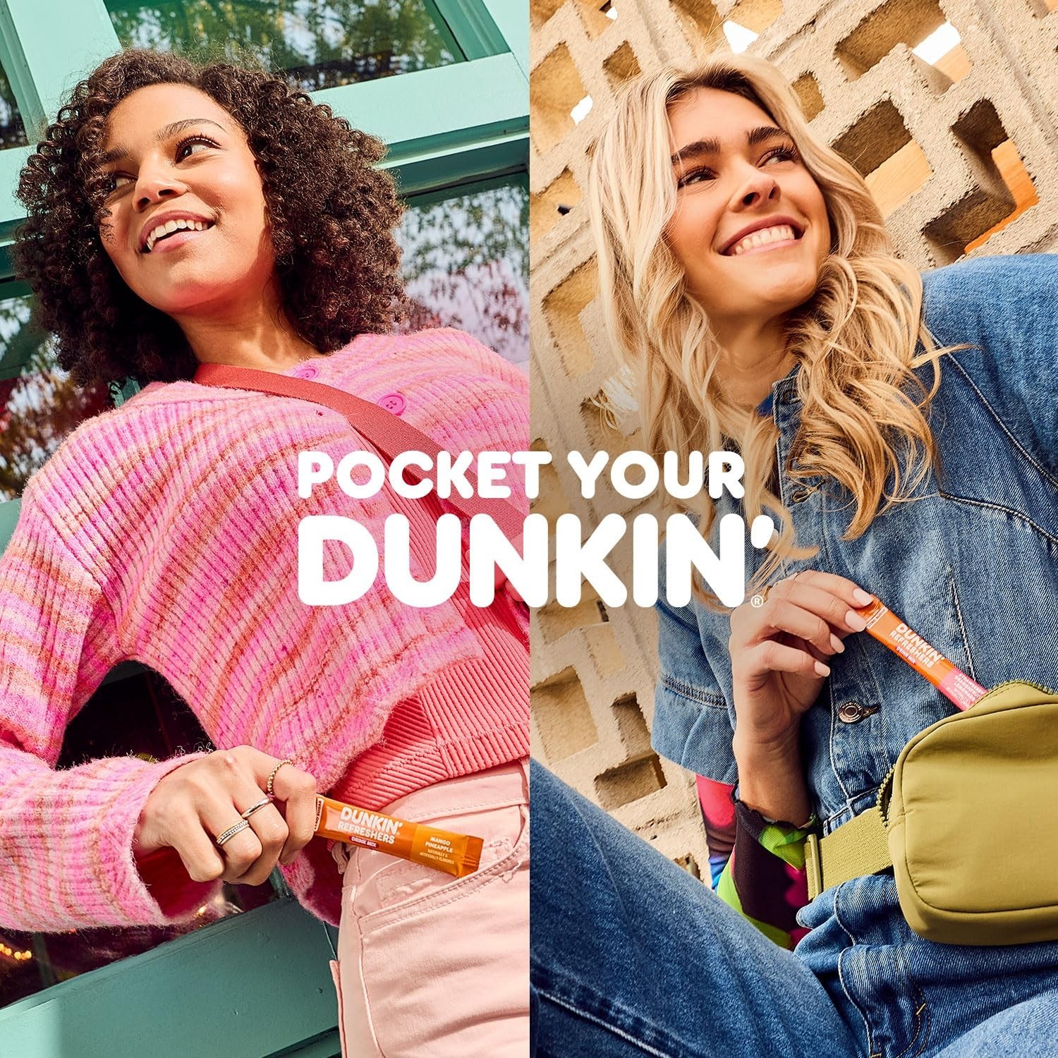 Dunkin’ Refreshers Singles To Go! Powdered drink mix packets, Mango Pineapple,10