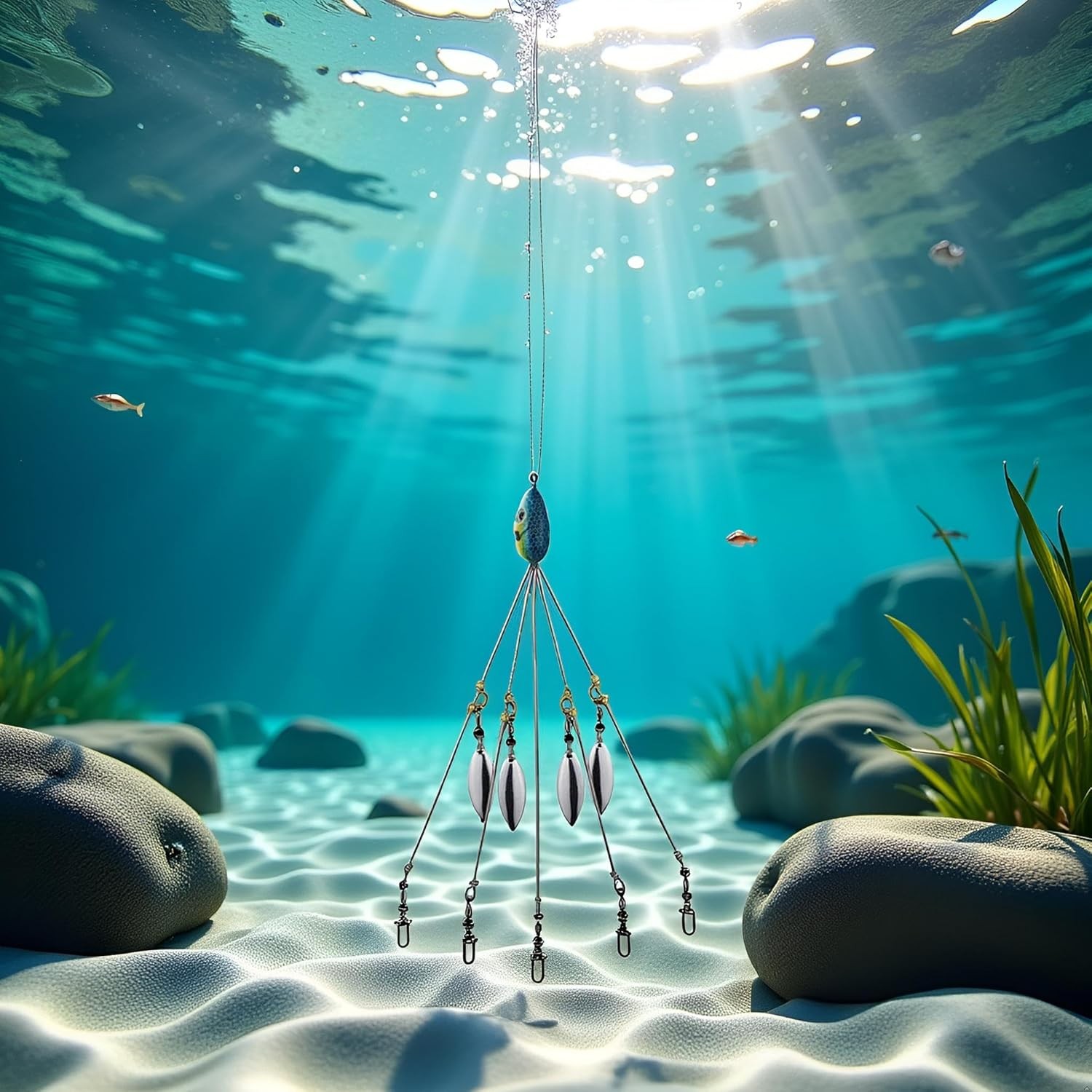 200 Umbrella Alabama Rig 4 Blades 5 Arms Alabama Rig Bass Fishing Lure Bait Tool