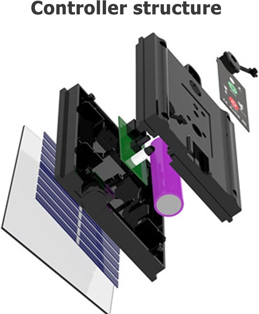 Solar Battery Box for LED String Lights, Outdoor String Lights Control Panel wit