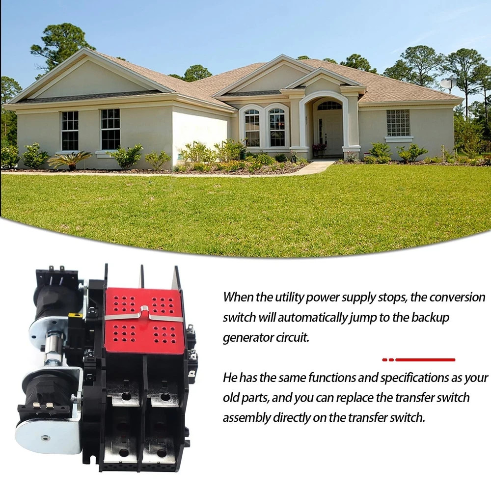 0L2911 200A Automatic Transfer Switch with Handle Compatible with Generac 200 Am