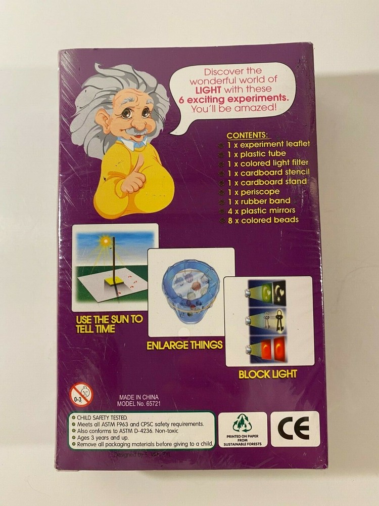 Handy Science Light Experiment Kit NIB (6 experiments with instant results)