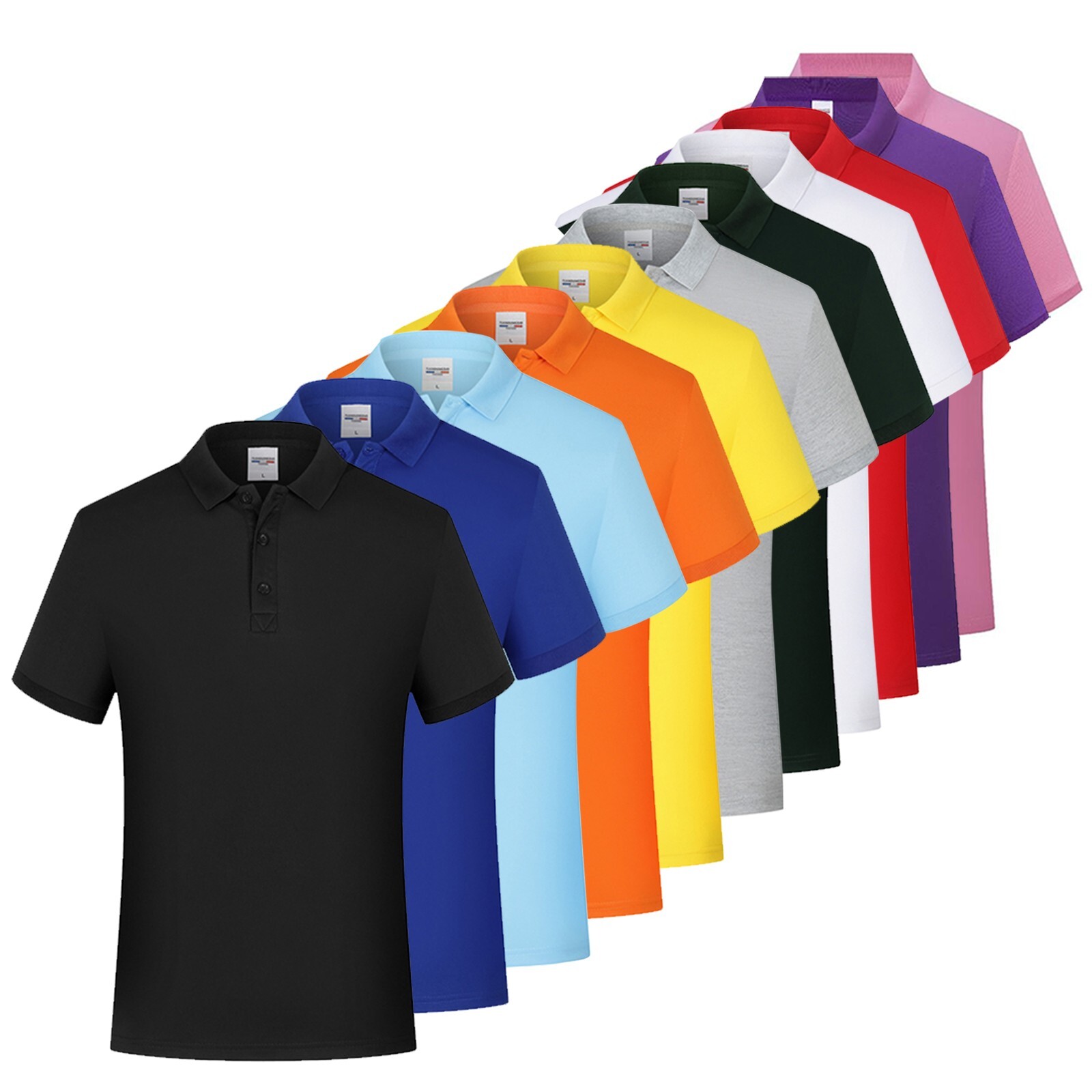 12Pack Men's Cotton Polo Shirt Short Sleeve Golf Sports Top