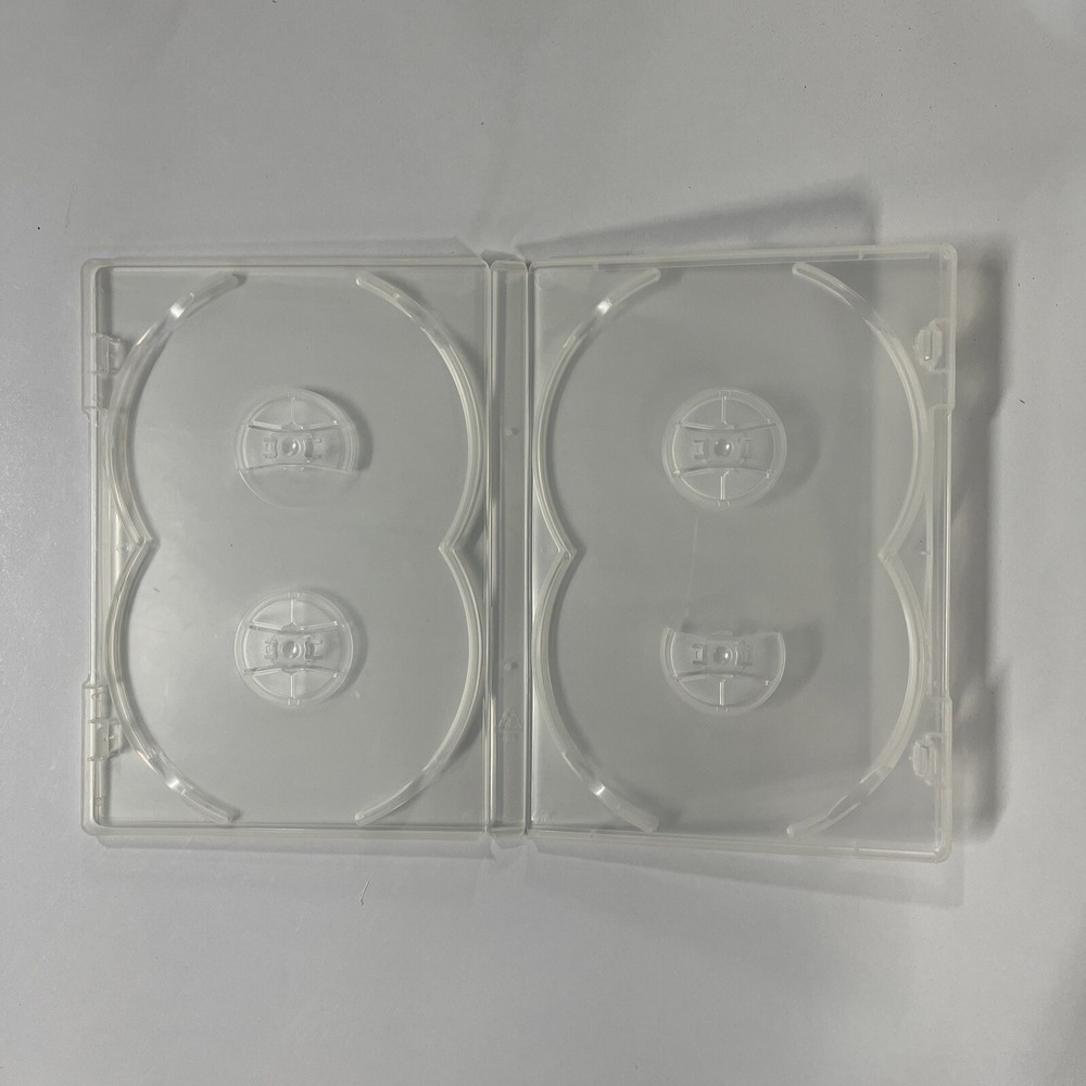 DVD Case - 4 Disc - Clear - Brand New Replacement