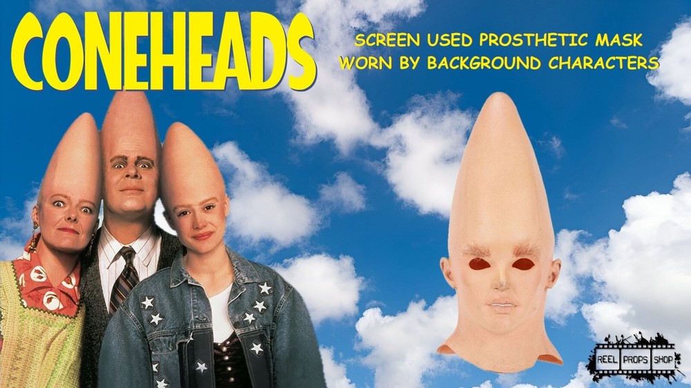 CONEHEADS PROP - SCREEN USED CONEHEAD MASK - SNL