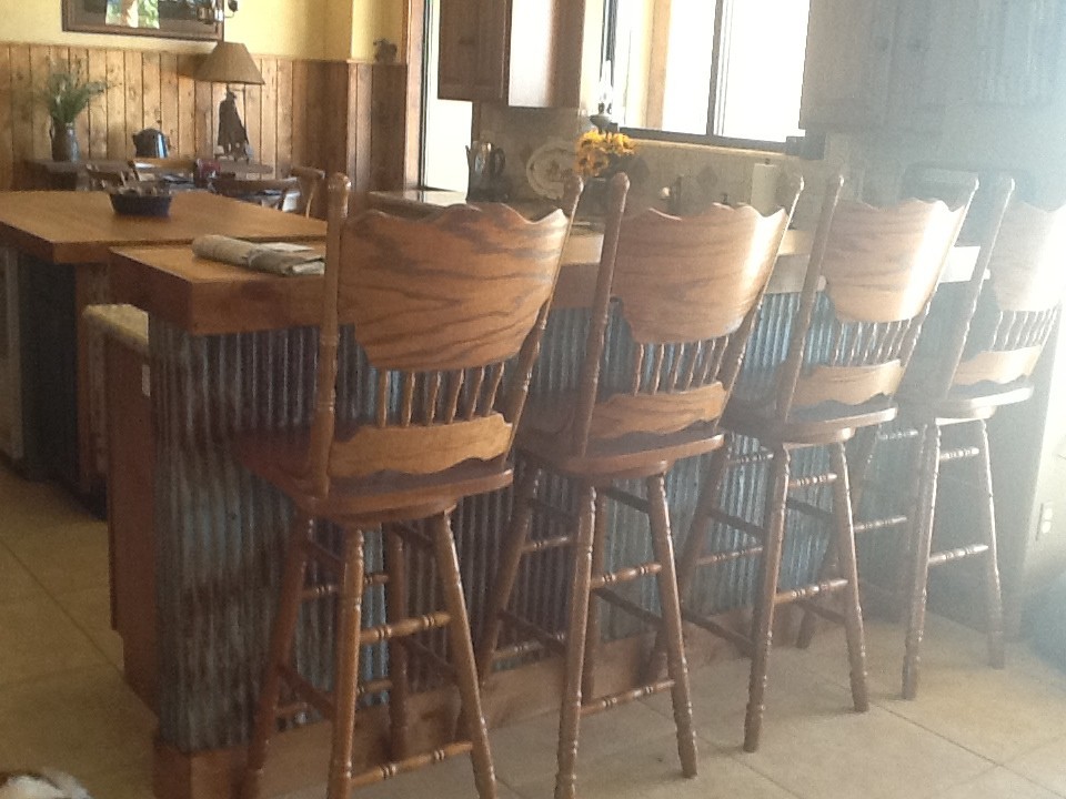 5 pcs 3' x 2' Rustic Reclaimed Corrugated Sheets Barn Roofing Metal Tin Basement