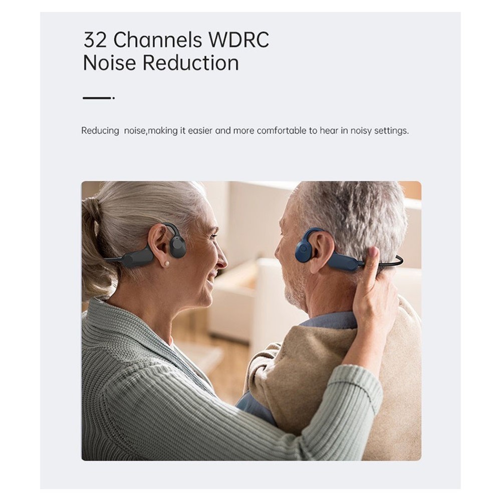 Bone Conduction Hearing Aids for Deafness Bluetooth Noise-Cancelling 4416