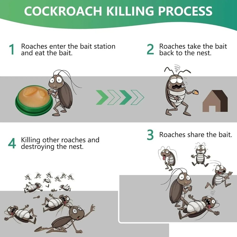 Powerful Roach Repellent, Domestic Dormitory Kitchen Cockroach Bait Roach Killer