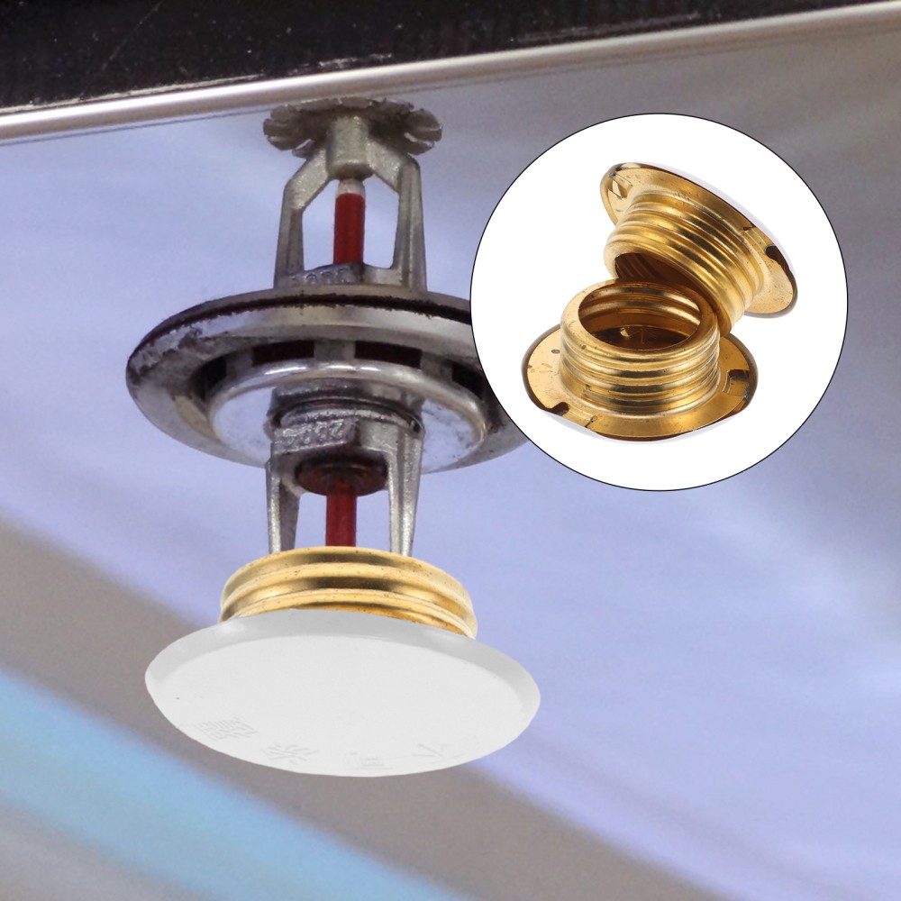 2pcs Fire Sprinkler Covers Head Cap Flange Protective Plate Replacement Fire