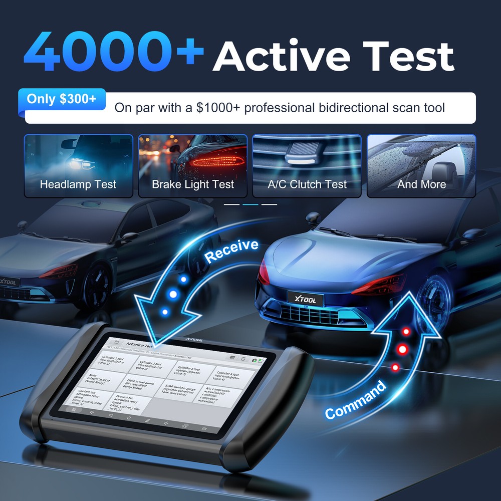 XTOOL IP819 Bidirectional Coding Scanner Full System Diagnostic Tool 39+ Reset