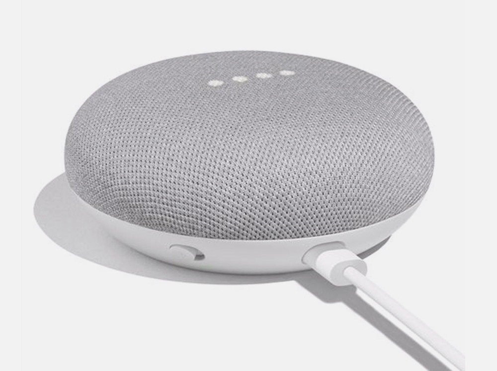 New Google Smart Home Mini Chalk with Voice Activated Wireless Speaker System