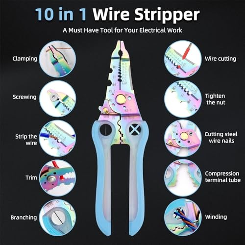 Small Wire Stripper/Crimper/Cutter, Electrical Pliers,