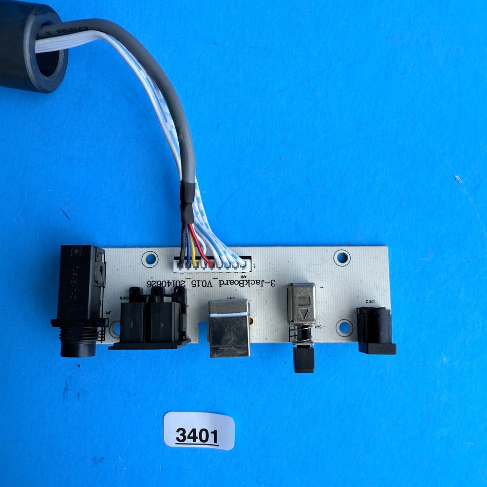 ALESIS VI49 MIDI Keyboard Controller Part: AC USB Input ON/OFF Switch Jack Board