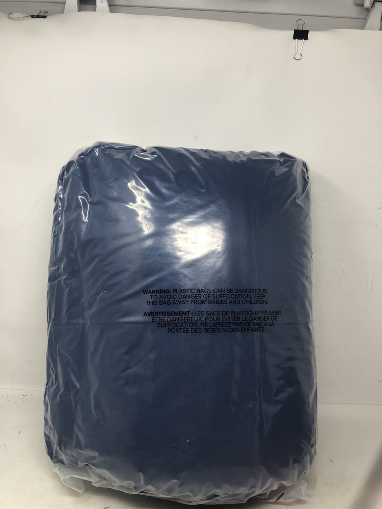 Bare Home Reversible Comforter Queen Grand Dark Blue/Grey