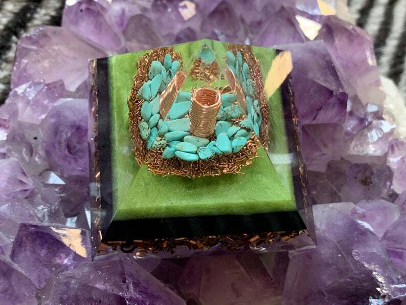 Orgonite® Pyramid - Green Wave Orgone Generator®