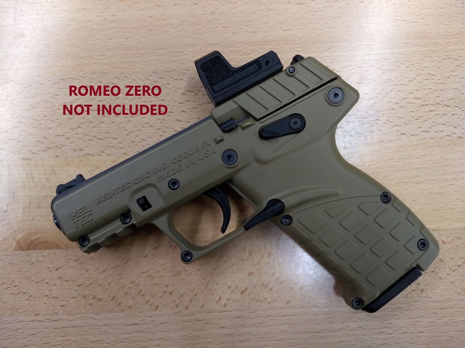 SIG ROMEO ZERO RED DOT SIGHT MOUNT FOR KEL-TEC P17 MADE IN USA