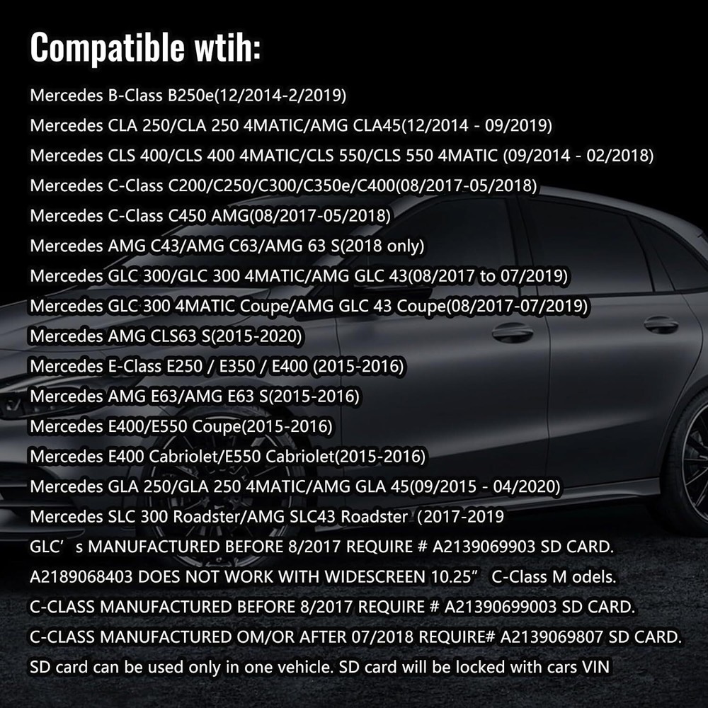 Latest Version Navigation SD Card Version 14.0 (MAP 14.0) Fit For Mercedes