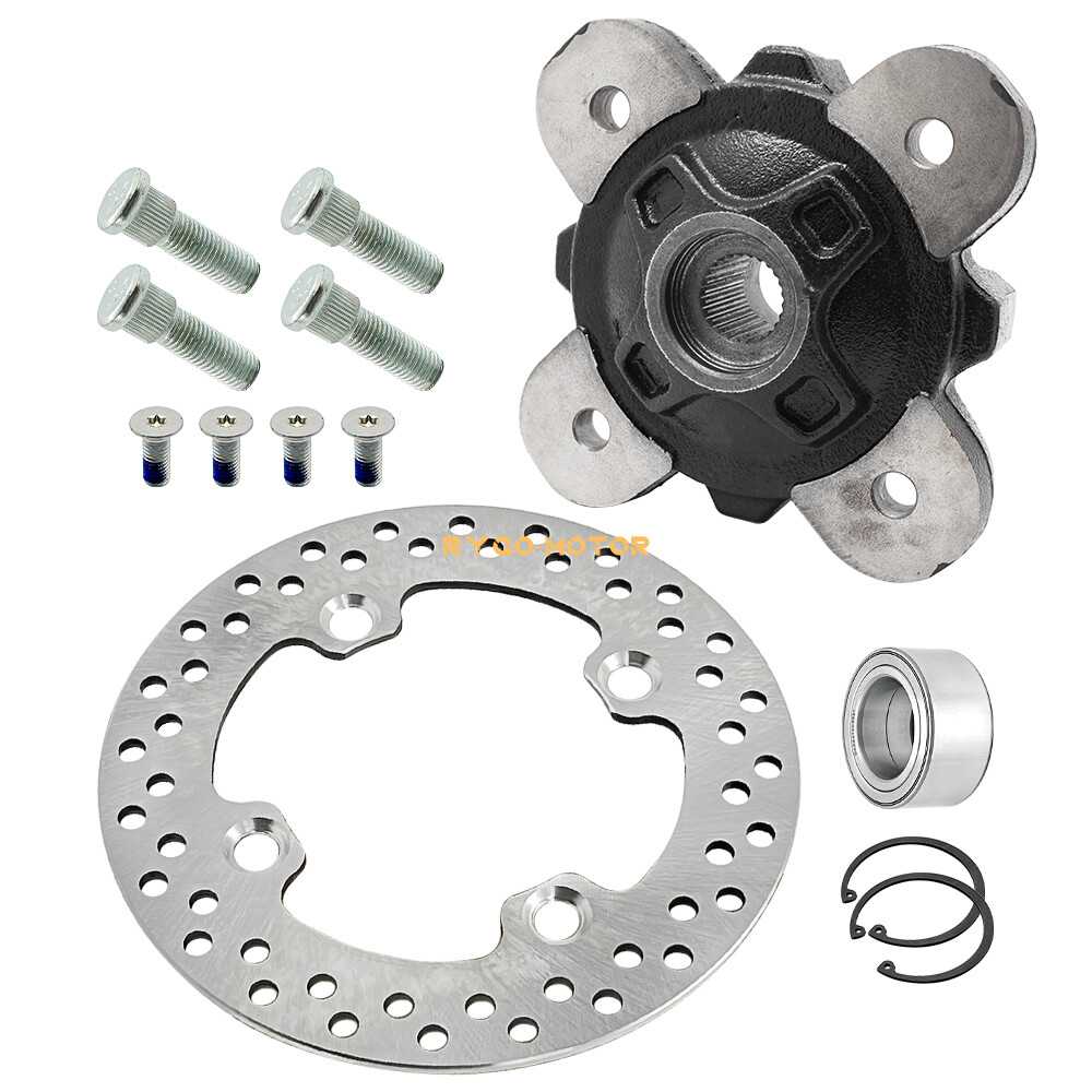 Front Wheel Hub Bearing Studs Brake Rotor for Polaris Ranger 1000 Crew XP 17-22