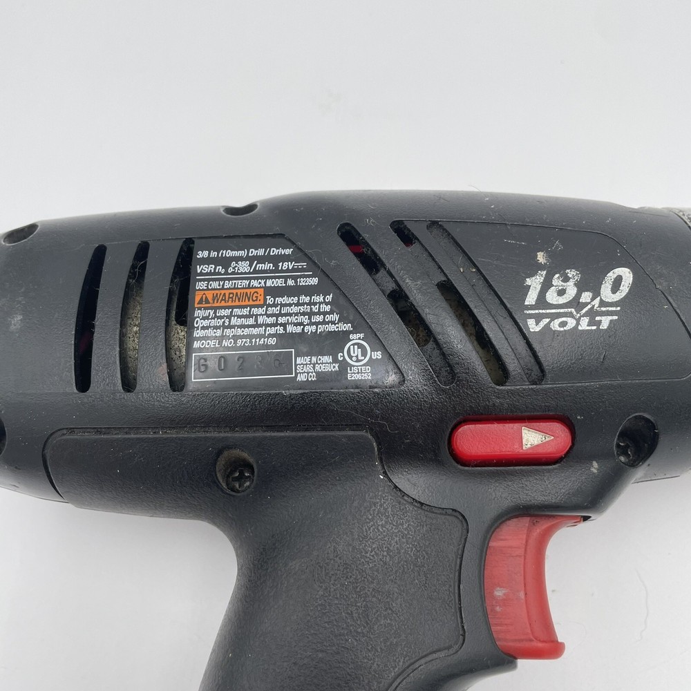 Craftsman 18v Wireless Speed Drill Driver (TOOL ONLY) TESTED WORKS!