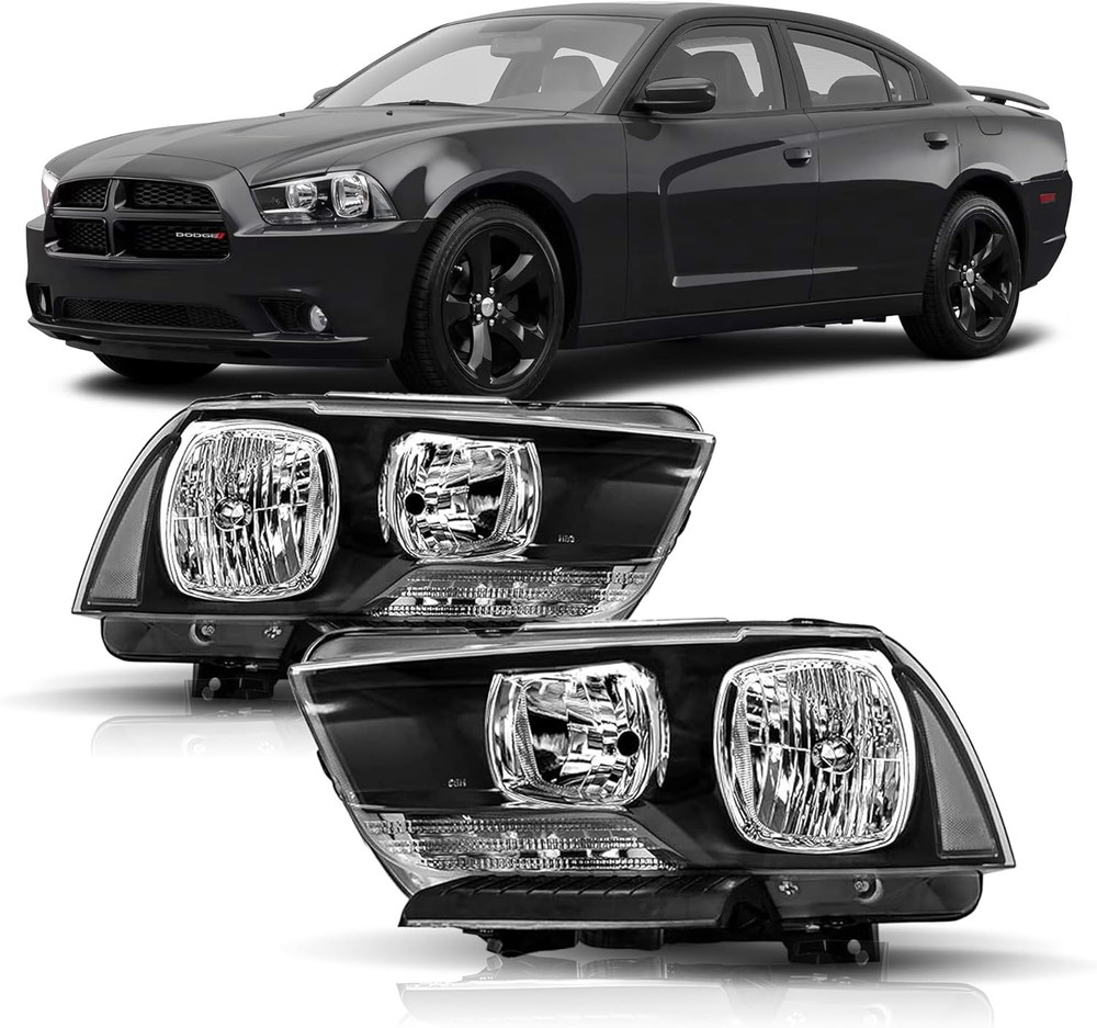 Headlights Assembly Compatible with 2011 2012 2013 2014 Dodge Charger Driver and