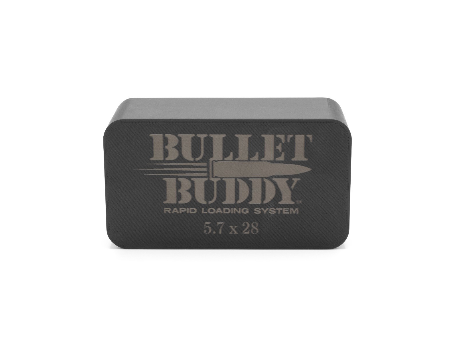Bullet Buddy 5.7x28 Ammunition Case — Ammo Organizer — Durable ABS — Made in USA