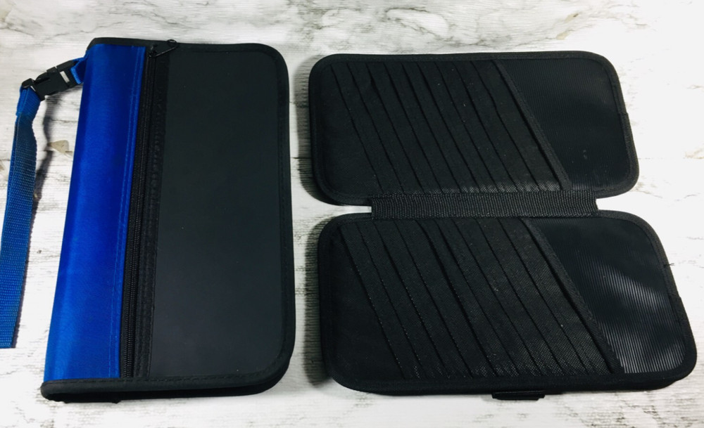 CD BOOK HOLDER w/ STRAP (48 DISCS) & FOLDABLE CD HOLDER VISOR (20 DISCS) BOTH!!