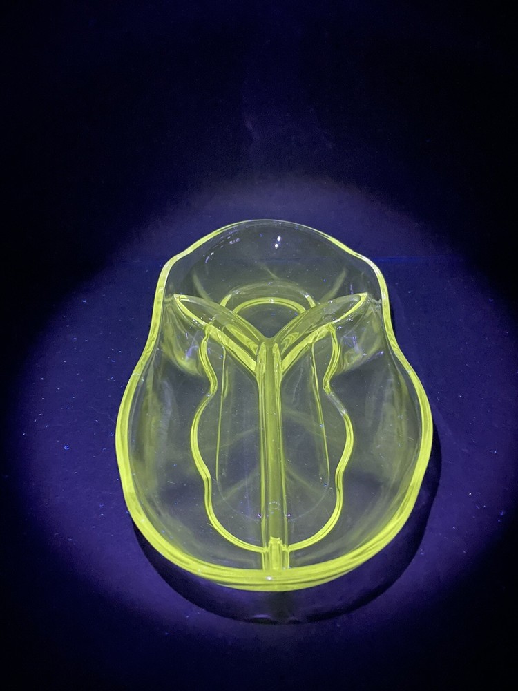 3 Compartment Glass Serving Tray