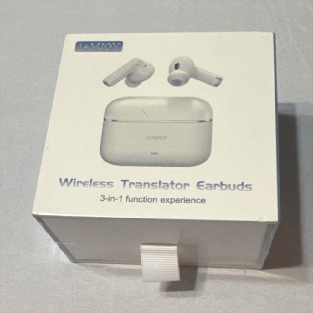 IAMJOY Wireless Translator Earbuds 3-in-1 Function Two Way Translation