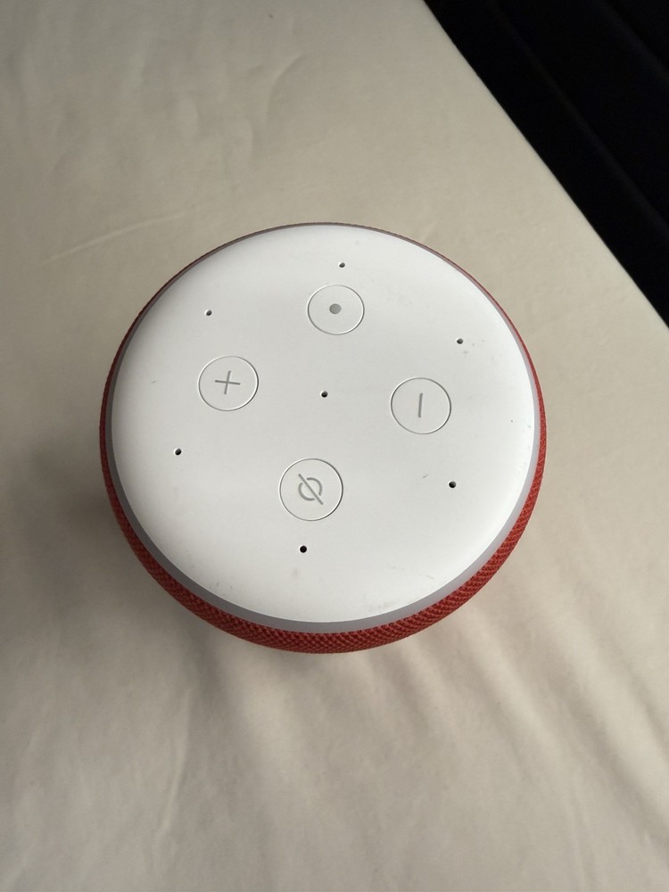Amazon Echo 3rd Generation - Smart speaker with Alexa Red ‼️Without charger‼️