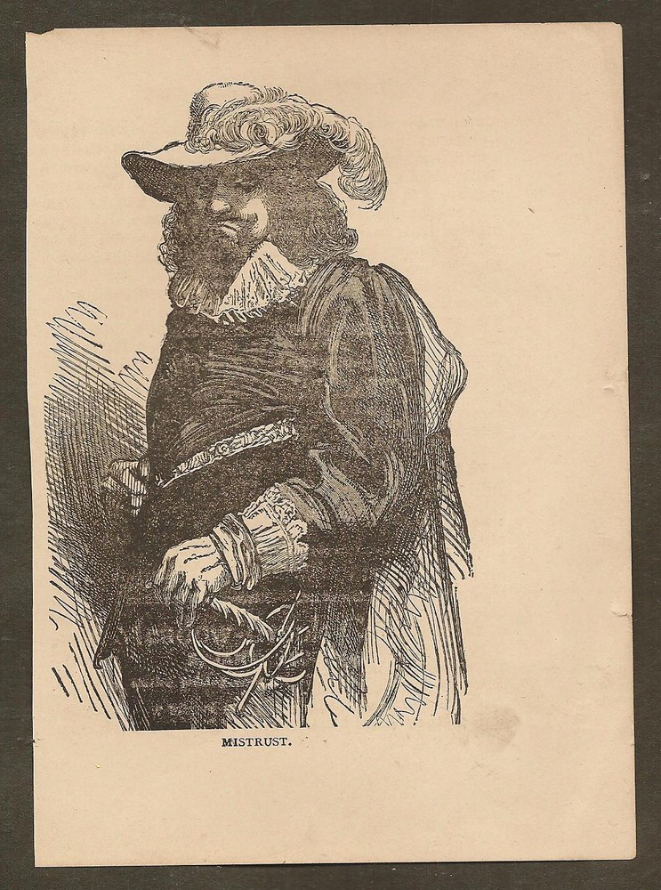 ILLUSTRATION FROM PILGRIM'S PROGRESS - MISTRUST