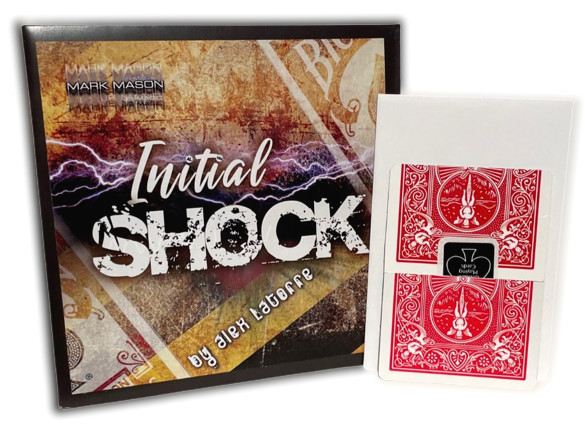 INITIAL SHOCK Signed Card Deck Box Mental Close Up Bicycle Gimmick Magic Trick
