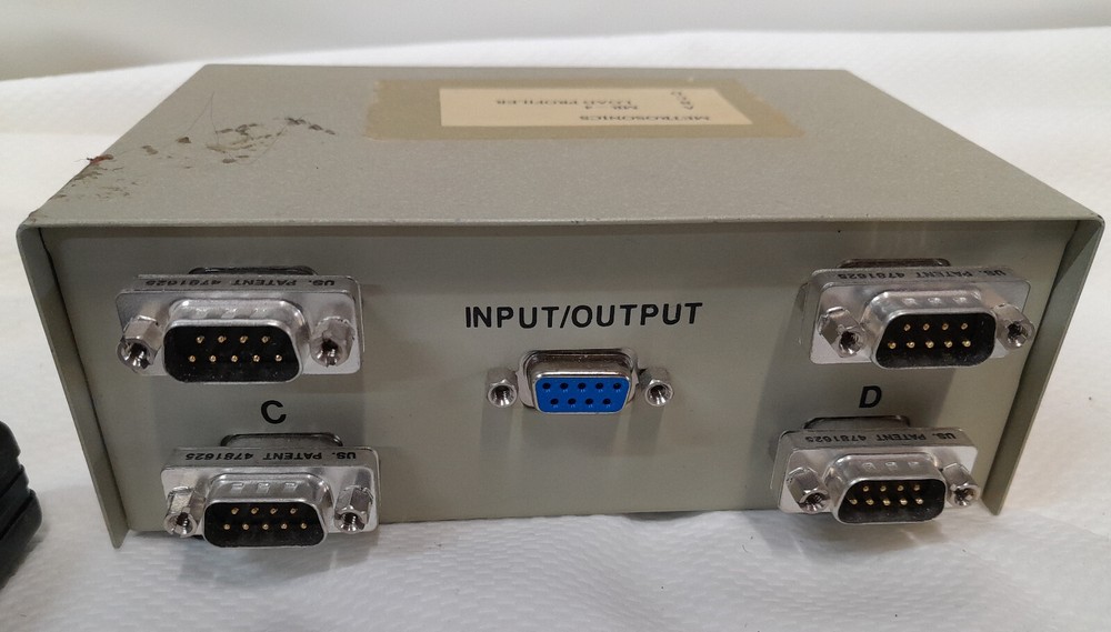 Metrosonics 4 Way Data Transfer Switch Box I/O ABCD W/two connections
