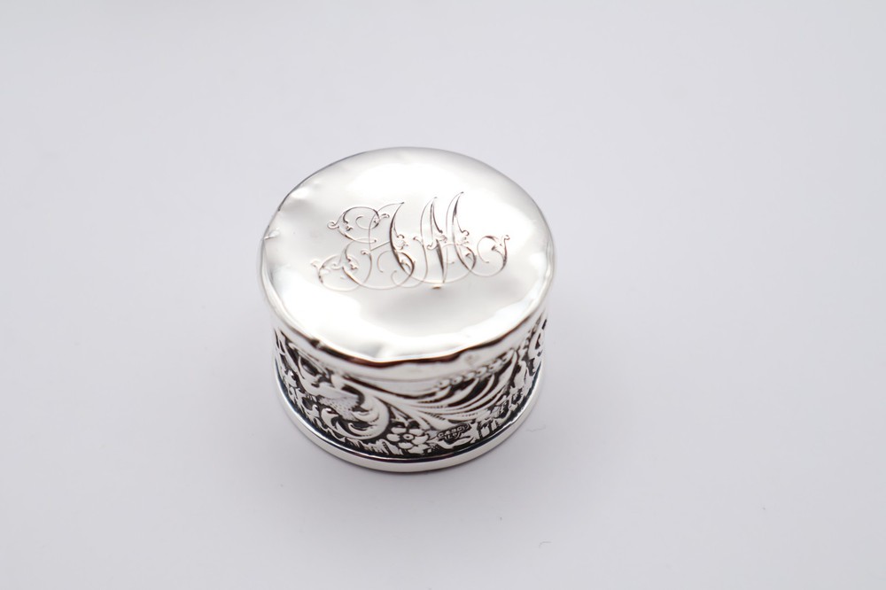 Antique Solid Silver Tea Caddy Hallmarked London 1901