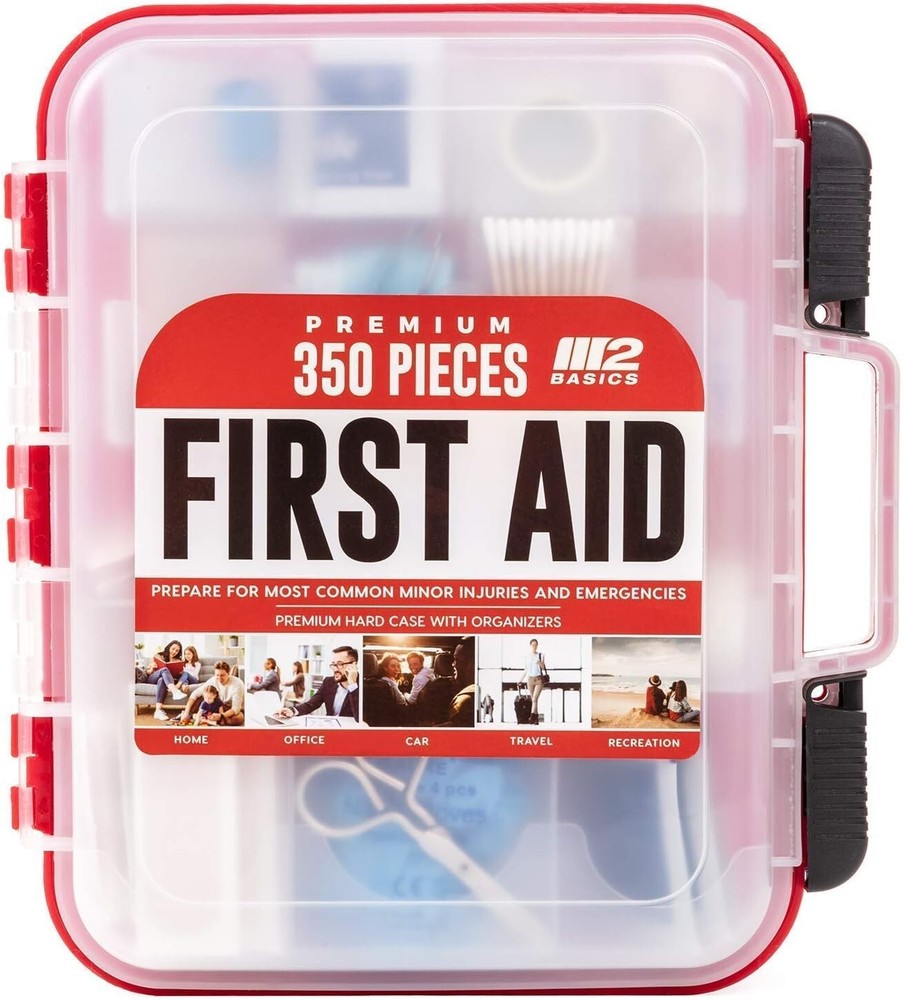 350 Piece Professional First Aid Kit | Wall Mountable, Durable & Comprehensive