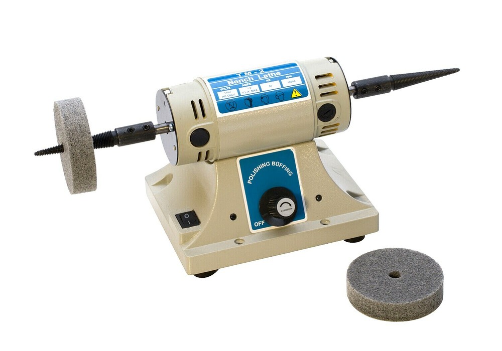 Bench Top Polisher Variable Speed Jewelry Hobby Craft Workshop Buffer Polishing