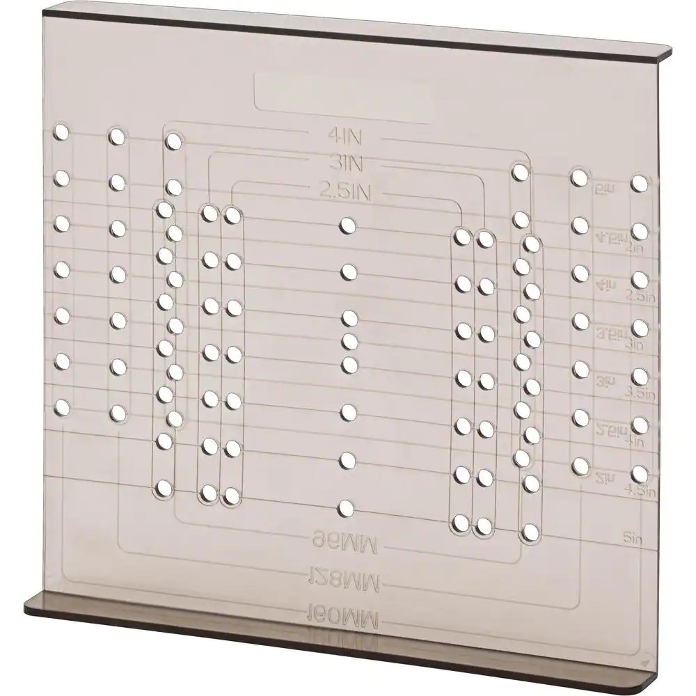 Liberty Cabinet Hardware Template Drill Guide for Knobs Pulls 160mm Clear Kit