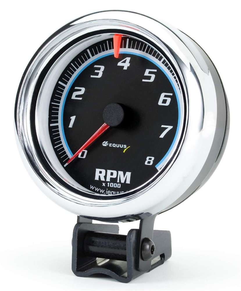 Equus 6078 3-3/8" Bezel Tachometer, Chrome
